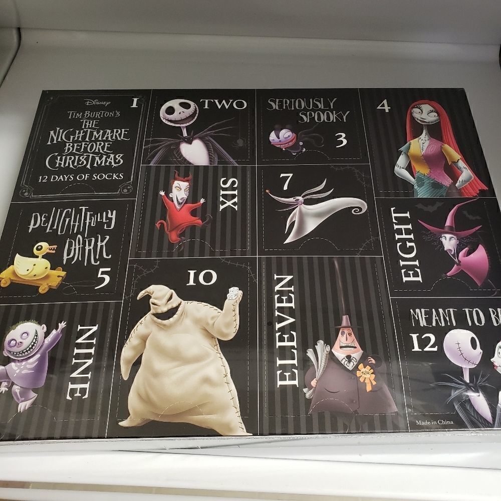 12 Days of Socks Nightmare Before Christmas Set